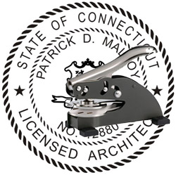 architect seal connecticut desk thestampmaker embossers seals
