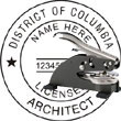 Architect Seal - Desk Top Style - Dist of Columbia ARCHITECT_DESK_TOP_DISTRICT_OF_COLUMBIA