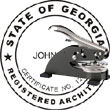 Architect Seal - Desk Top Style - Georgia ARCHITECT_DESK_TOP_GEORGIA