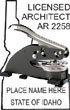 Architect Seal - Desk Top Style - Idaho ARCHITECT_DESK_TOP_IDAHO