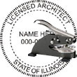 Architect Seal - Desk Top Style - Illinois ARCHITECT_DESK_TOP_ILLINOIS