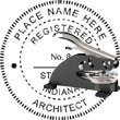 Architect Seal - Desk Top Style - Indiana ARCHITECT_DESK_TOP_INDIANA