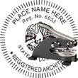 Architect Seal - Desk Top Style - Louisiana ARCHITECT_DESK_TOP_LOUISIANA