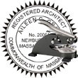 Architect Seal - Desk Top Style - Massachusetts ARCHITECT_DESK_TOP_MASSACHUSETTS