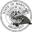Architect Seal - Desk Top Style - Maryland ARCHITECT_DESK_TOP_MARYLAND