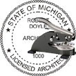 Architect Seal - Desk Top Style - Michigan ARCHITECT_DESK_TOP_MICHIGAN