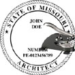 Architect Seal - Desk Top Style - Missouri ARCHITECT_DESK_TOP_MISSOURI
