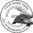 Architect Seal - Desk Top Style - North Carolina ARCHITECT_DESK_TOP_NORTH_CAROLINA