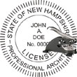 Architect Seal - Desk Top Style - New Hampshire ARCHITECT_DESK_TOP_NEW_HAMPSHIRE