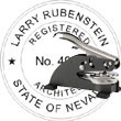 Architect Seal - Desk Top Style - Nevada ARCHITECT_DESK_TOP_NEVADA