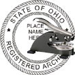 Architect Seal - Desk Top Style - Ohio ARCHITECT_DESK_TOP_OHIO
