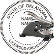 Architect Seal - Desk Top Style - Oklahoma ARCHITECT_DESK_TOP_OKLAHOMA