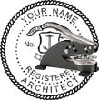Architect Seal - Desk Top Style - Rhode Island ARCHITECT_DESK_TOP_RHODE_ISLAND