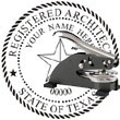 Architect Seal - Desk Top Style - Texas ARCHITECT_DESK_TOP_TEXAS