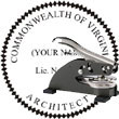 Architect Seal - Desk Top Style - Virginia ARCHITECT_DESK_TOP_VIRGINIA