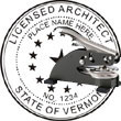 Architect Seal - Desk Top Style - Vermont ARCHITECT_DESK_TOP_VERMONT