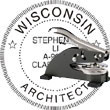 Architect Seal - Desk Top Style - Wisconsin ARCHITECT_DESK_TOP_WISCONSIN