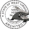 Architect Seal - Desk Top Style - West Virginia ARCHITECT_DESK_TOP_WEST_VIRGINIA