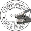 Architect Seal - Pocket Style - California ARCHITECT_POCKET_SEAL_CALIFORNIA