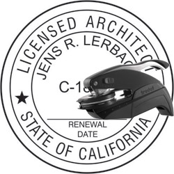 architect seal california stamp pocket inked pre thestampmaker