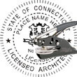 Architect Seal - Pocket Style - Connecticut ARCHITECT_POCKET_SEAL_CONNECTICUT
