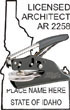 Architect Seal - Pocket Style - Idaho ARCHITECT_POCKET_SEAL_IDAHO