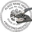 Architect Seal - Pocket Style - Louisiana ARCHITECT_POCKET_SEAL_LOUISIANA