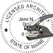 Architect Seal - Pocket Style - Maine ARCHITECT_POCKET_SEAL_MAINE