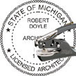Architect Seal - Pocket Style - Michigan ARCHITECT_POCKET_SEAL_MICHIGAN