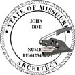 Architect Seal - Pocket Style - Missouri ARCHITECT_POCKET_SEAL_MISSOURI