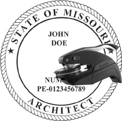 architect seal missouri pocket thestampmaker sku