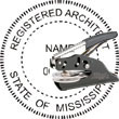 Architect Seal - Pocket Style - Mississippi ARCHITECT_POCKET_SEAL_MISSISSIPPI