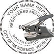 Architect Seal - Pocket Style - North Carolina ARCHITECT_POCKET_SEAL_NORTH_CAROLINA