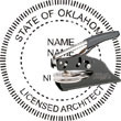 Architect Seal - Pocket Style - Oklahoma ARCHITECT_POCKET_SEAL_OKLAHOMA