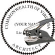 Architect Seal - Pocket Style - Virginia ARCHITECT_POCKET_SEAL_VIRGINIA