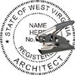 Architect Seal - Pocket Style - West Virginia ARCHITECT_POCKET_SEAL_WEST_VIRGINIA