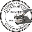 Architect Seal - Pocket Style - Wyoming ARCHITECT_POCKET_SEAL_WYOMING