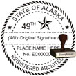 Architect Seal - Wood Stamp - Alaska ARCHITECT_STAMP_WOOD_ALASKA