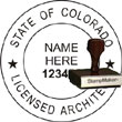 Architect Seal - Wood Stamp - Colorado ARCHITECT_STAMP_WOOD_COLORADO