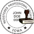 Architect Seal - Wood Stamp - Iowa ARCHITECT_STAMP_WOOD_IOWA
