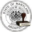 Architect Seal - Wood Stamp - Maryland ARCHITECT_STAMP_WOOD_MARYLAND