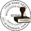 Architect Seal - Wood Stamp - North Carolina ARCHITECT_STAMP_WOOD_NORTH_CAROLINA