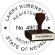 Architect Seal - Wood Stamp - Nevada ARCHITECT_STAMP_WOOD_NEVADA