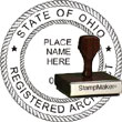 Architect Seal - Wood Stamp - Ohio ARCHITECT_STAMP_WOOD_OHIO