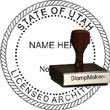 Architect Seal - Wood Stamp - Utah ARCHITECT_STAMP_WOOD_UTAH