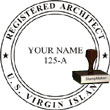 Architect Seal - Wood Stamp - Virgin Islands ARCHITECT_STAMP_WOOD_VIRGIN_ISLANDS