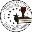 Architect Seal - Wood Stamp - Vermont ARCHITECT_STAMP_WOOD_VERMONT