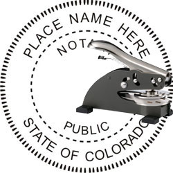 Notary Seal - Desk Top Style - Colorado NOTARY_DESK_TOP_COLORADO