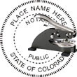 Notary Seal - Desk Top Style - Colorado NOTARY_DESK_TOP_COLORADO
