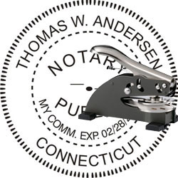 Notary Seal - Desk Top Style - Connecticut NOTARY_DESK_TOP_CONNECTICUT